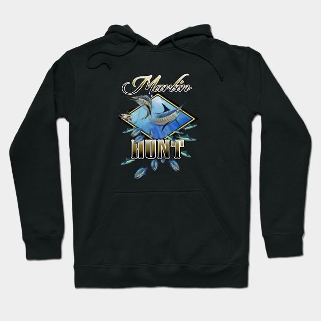 Marlin Hunt Hoodie by PeggyNovak